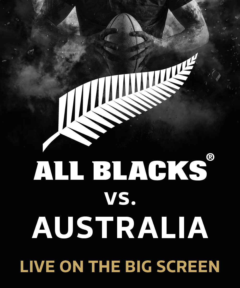 All Blacks versus Australia. Live on the big screen