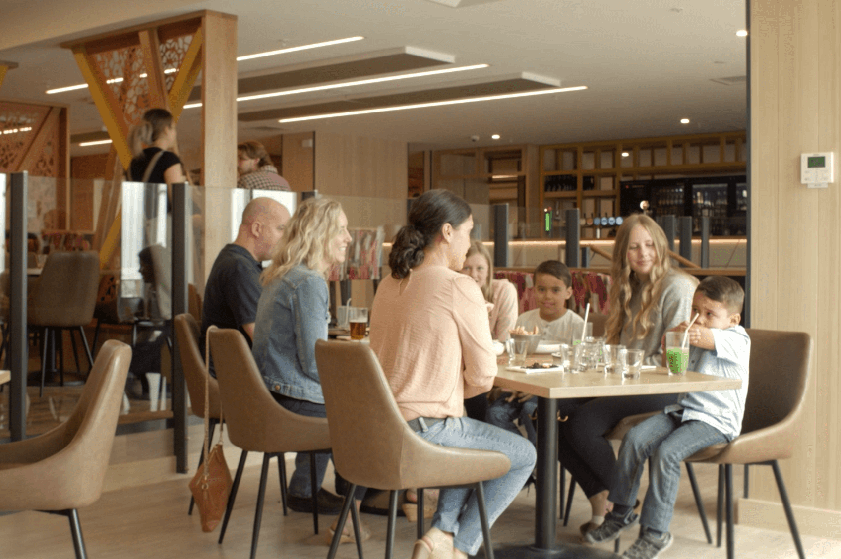 family at chalmers restaurant hornby