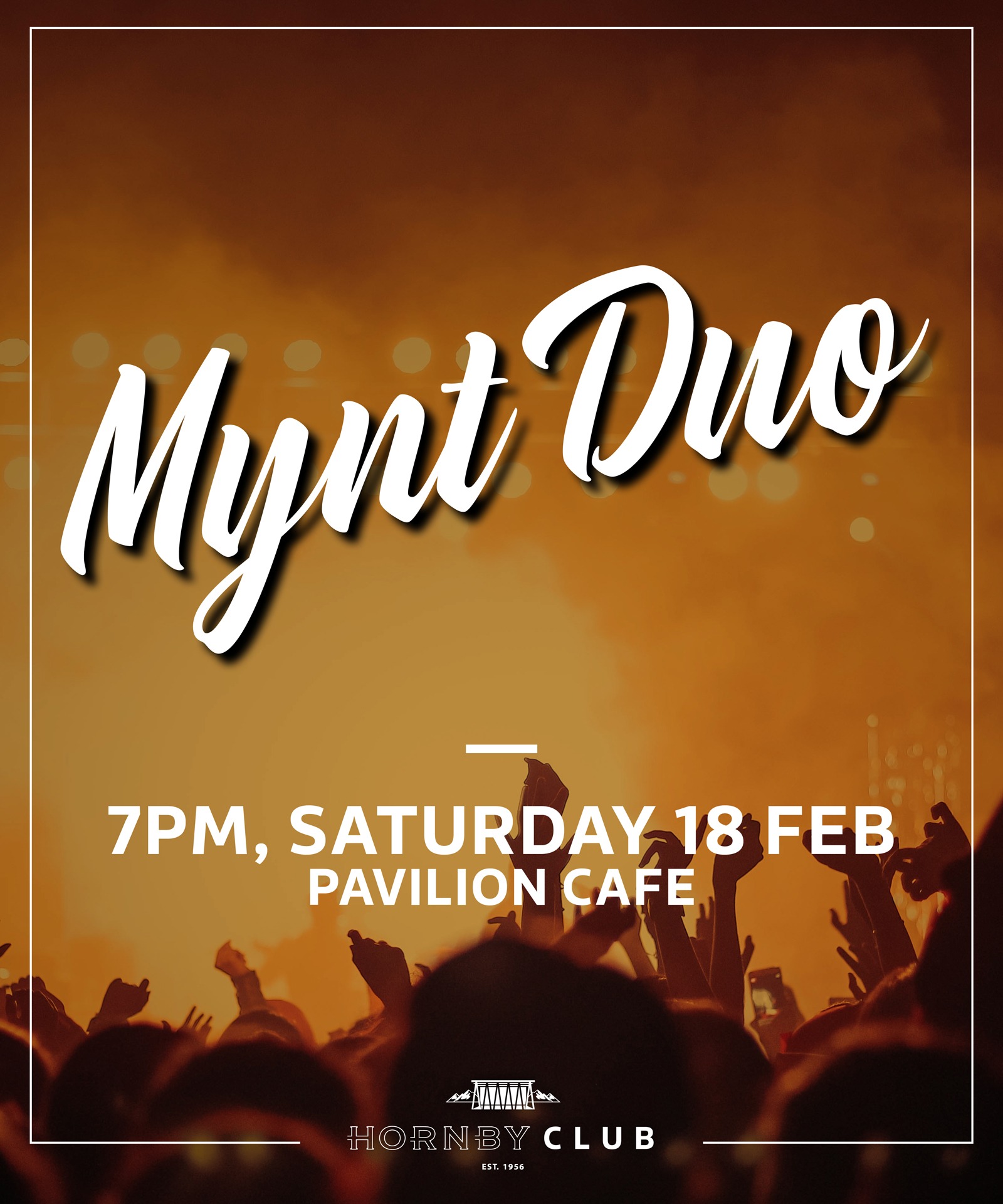 Mynt Duo 7pm Saturday 18 February at Pavilion Cafe