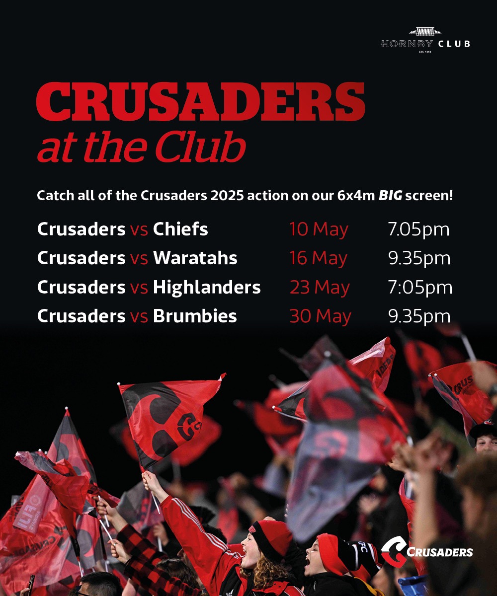 Crusaders showing at the club