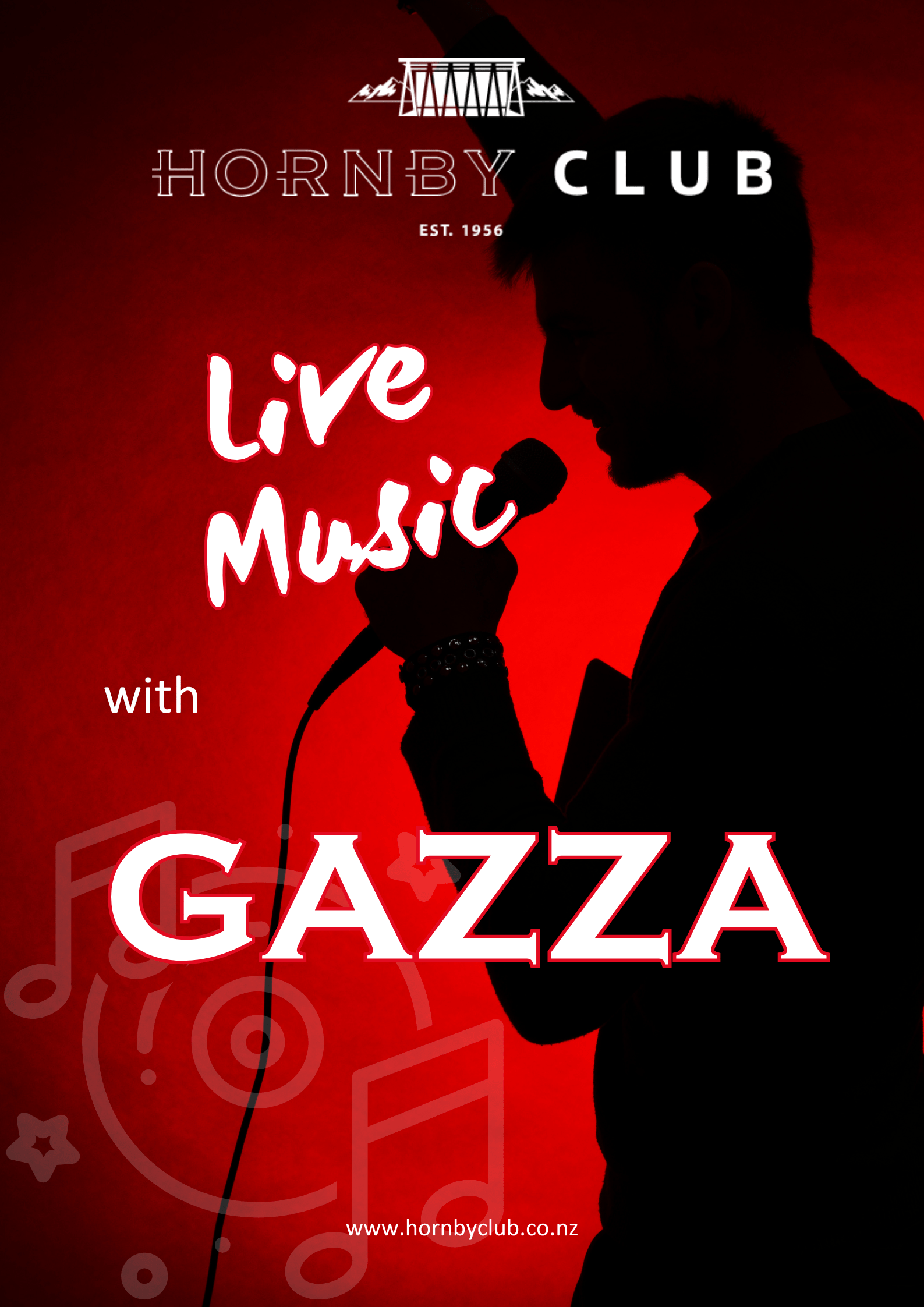 Gazza -live music poster