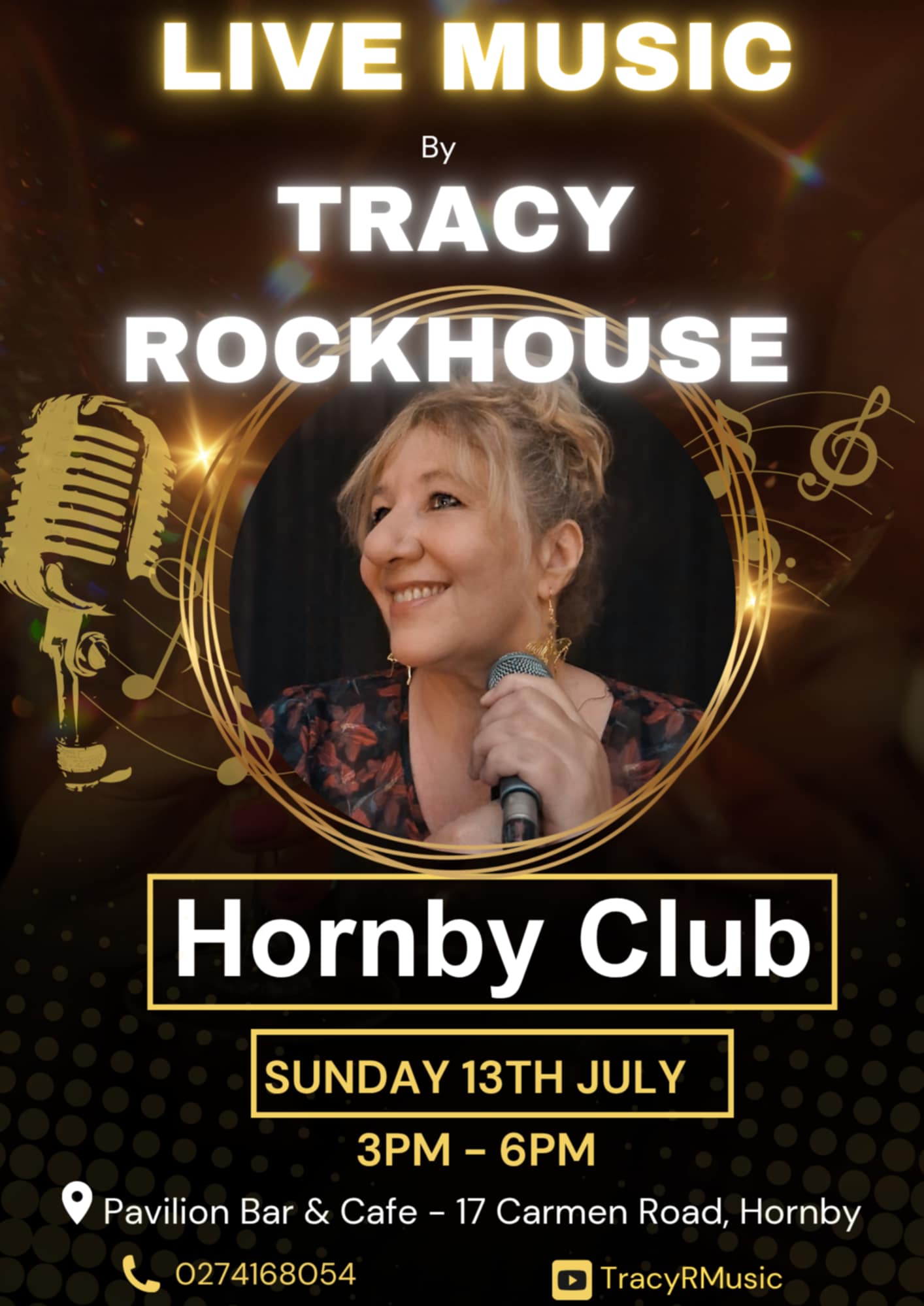 tracey rockhouse live music poster