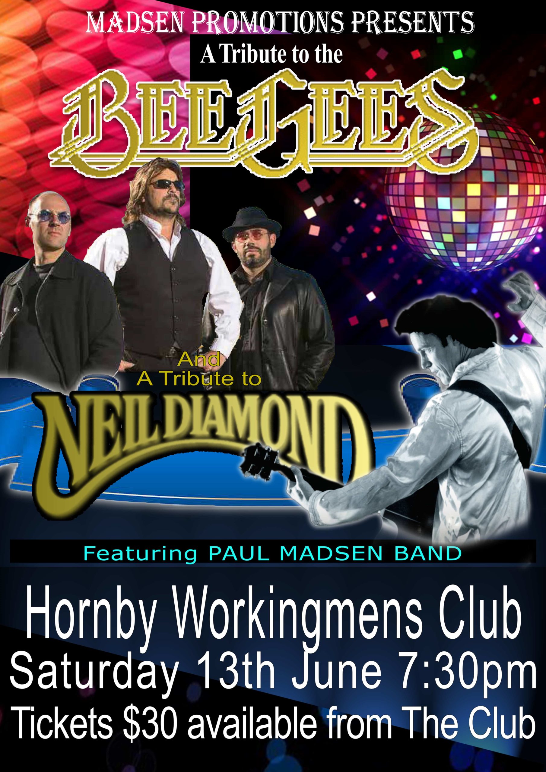 live music poster at hornby club